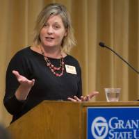 Jen Jamelyn introduces the panelists and their unit representatives